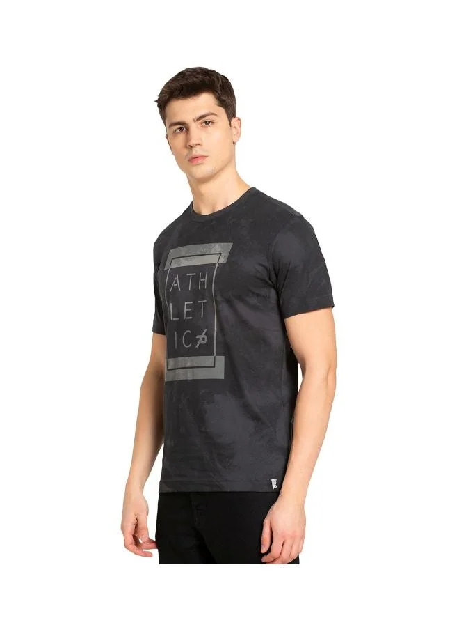 Jockey Graphite Print 2714 Men Super Combed Cotton Rich Solid Round Neck Half Sleeve T Shirt for Men | Best Price UAE
