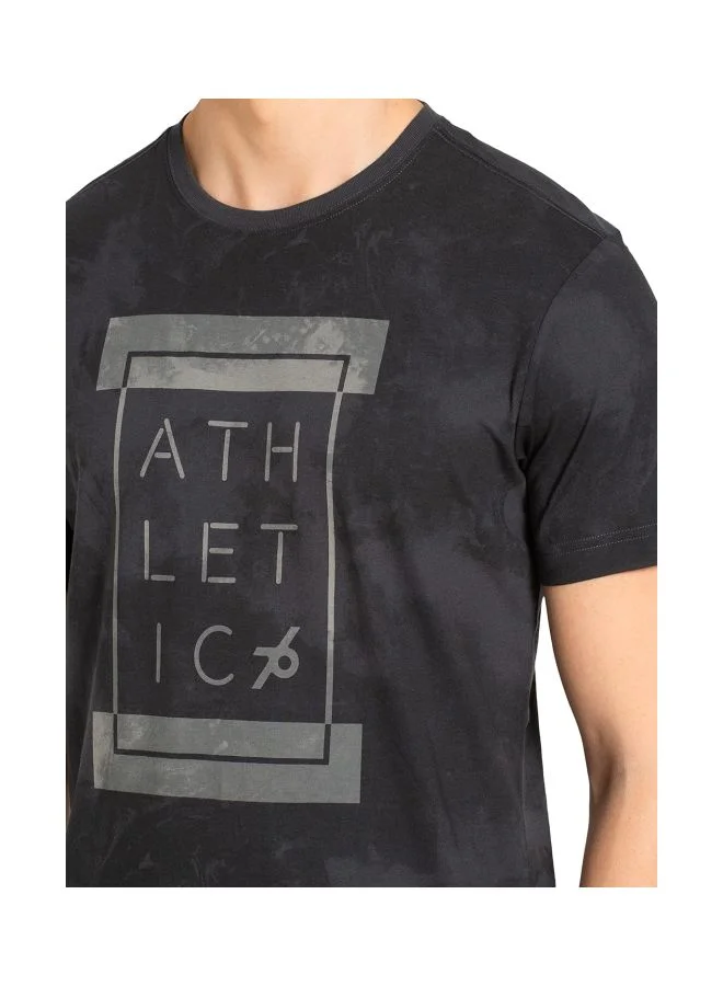 Jockey Graphite Print 2714 Men Super Combed Cotton Rich Solid Round Neck Half Sleeve T Shirt for Men | Best Price UAE