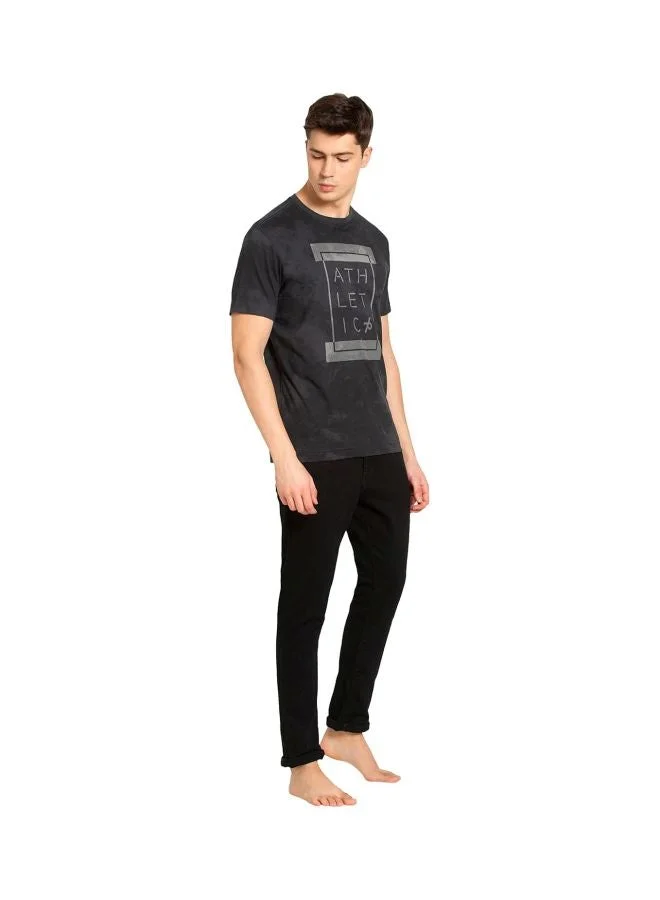 Jockey Graphite Print 2714 Men Super Combed Cotton Rich Solid Round Neck Half Sleeve T Shirt for Men | Best Price UAE