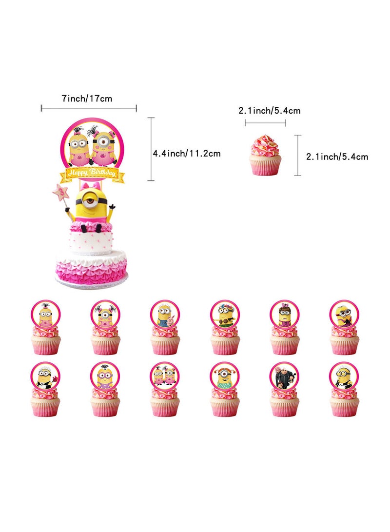 Minions Girls زينة حفلات أعياد الميلاد ومستلزماتها - Image 4