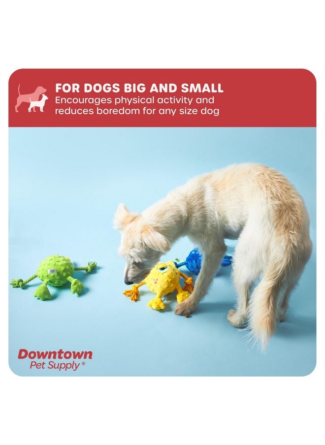 داونتاون بيت سبلاي Downtown Pet Supply - ألعاب مضغ محشوة على شكل وحش مع كرة صرير بالداخل - عبوة من 3 قطع - ألعاب متينة للكلاب الصغيرة والمتوسطة والكبيرة - ألعاب صرير للكلاب - ألعاب مضغ للكلاب العدوانية  - Image 5