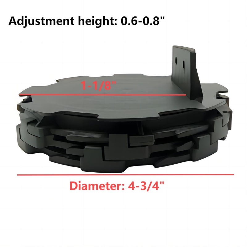 BGTLGIO 28Pack Adjustable Deck Support Pedestal Deck Foundation Base Support For Floating Deck Platform Deck Floor Height Adjustment Raising From 0.6"" To 0.8 ""  Black - Image 2