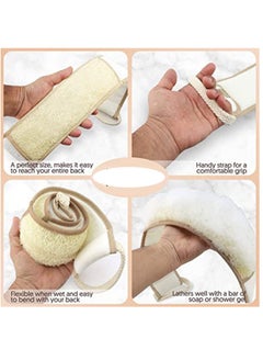 KASTWAVE Loofah Back Scrubber, Body Exfoliating Back Cleaner, Loofah Sponge Bath, Deep Cleansing Skin, Suitable for Male Female  - Image 3