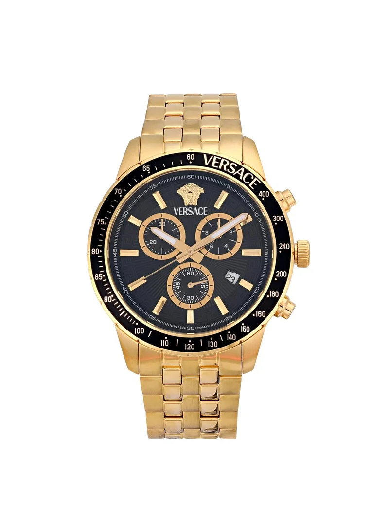 فيرزاتشي Sport Chrono Quartz Black Dial  Watch