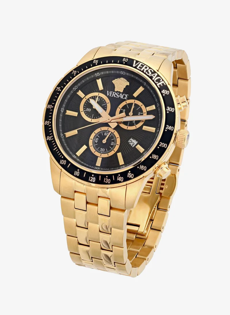 فيرزاتشي Sport Chrono Quartz Black Dial  Watch