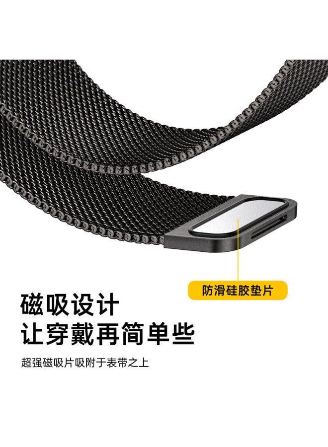 W&p New Apple Watch Band Compatible With Apple Watch Ultra 3/2 Milanese Loop Stainless Steel Band For Iwatch S11/10/9/8/7/se3 Silver 42