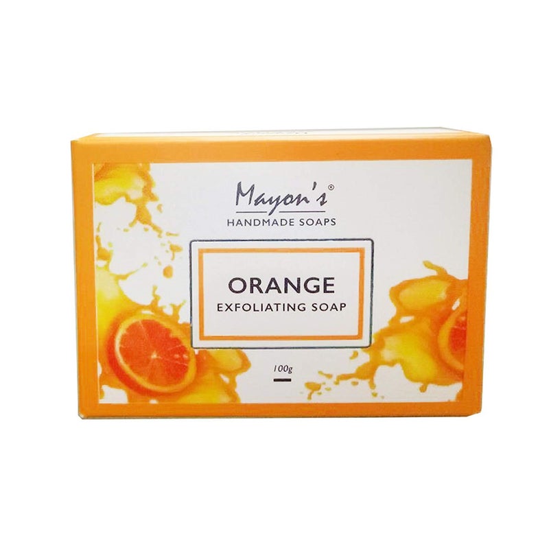 Mayon's Mayons Pharma Handmande Orange Exfoliating Soap100gm Pack of 2 