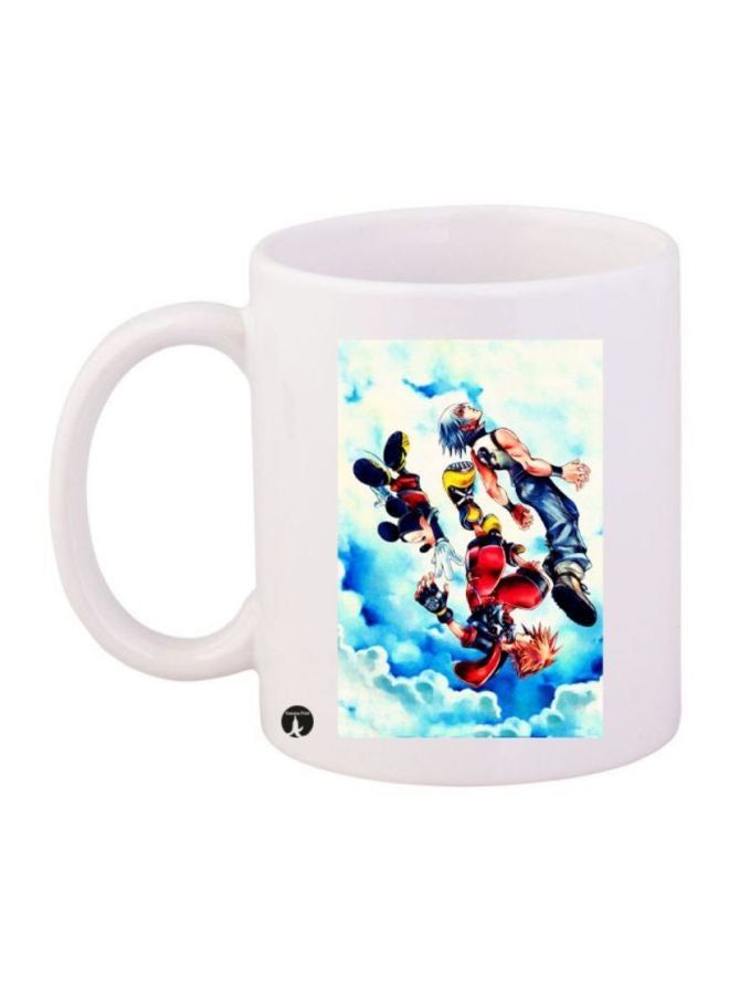 RKN Kingdom Hearts Printed Coffee Mug White/Blue/Red - Image 1