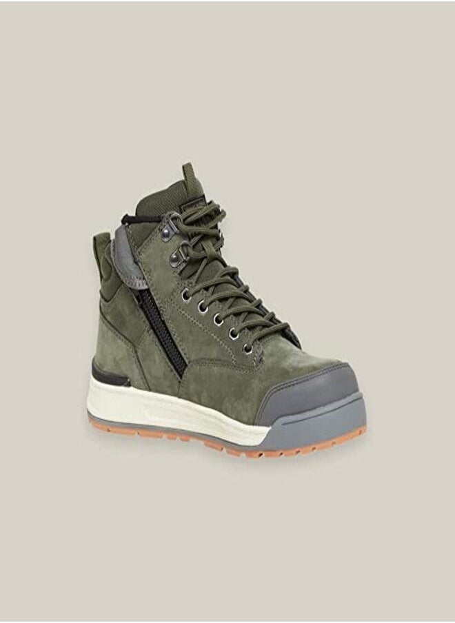 Hard Yakka - Hard Yakka 3056 Lace Zip Safety Boot, Olive  10 UK - Image 1