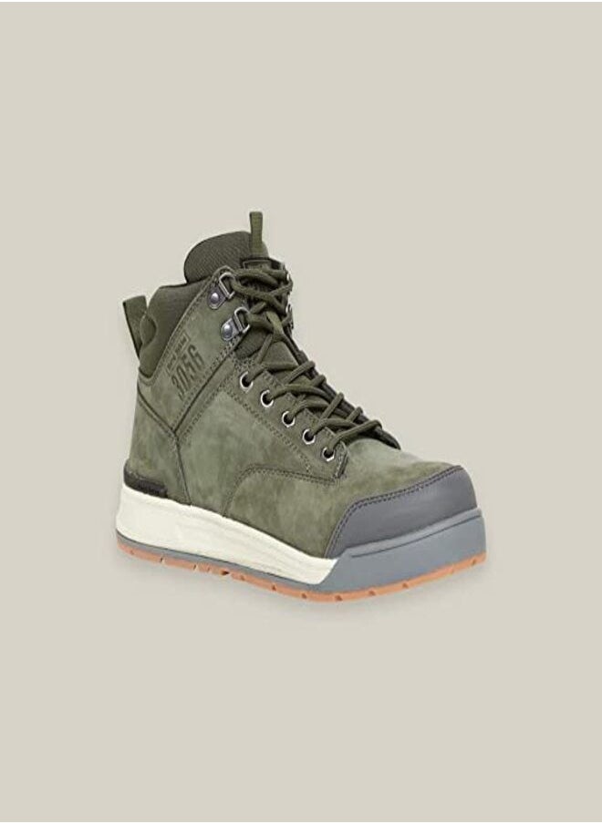 Hard Yakka - Hard Yakka 3056 Lace Zip Safety Boot, Olive  10 UK - Image 1