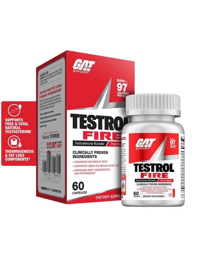 GAT SPORT Testrol Fire 60 Capsules - Image 1