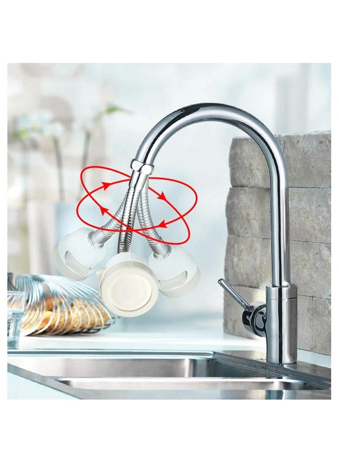 360 Degree Swivel Sink Aerator Adapter Set Kitchen Sink Faucet Adapter to Garden Hose, Water Filter - Image 4