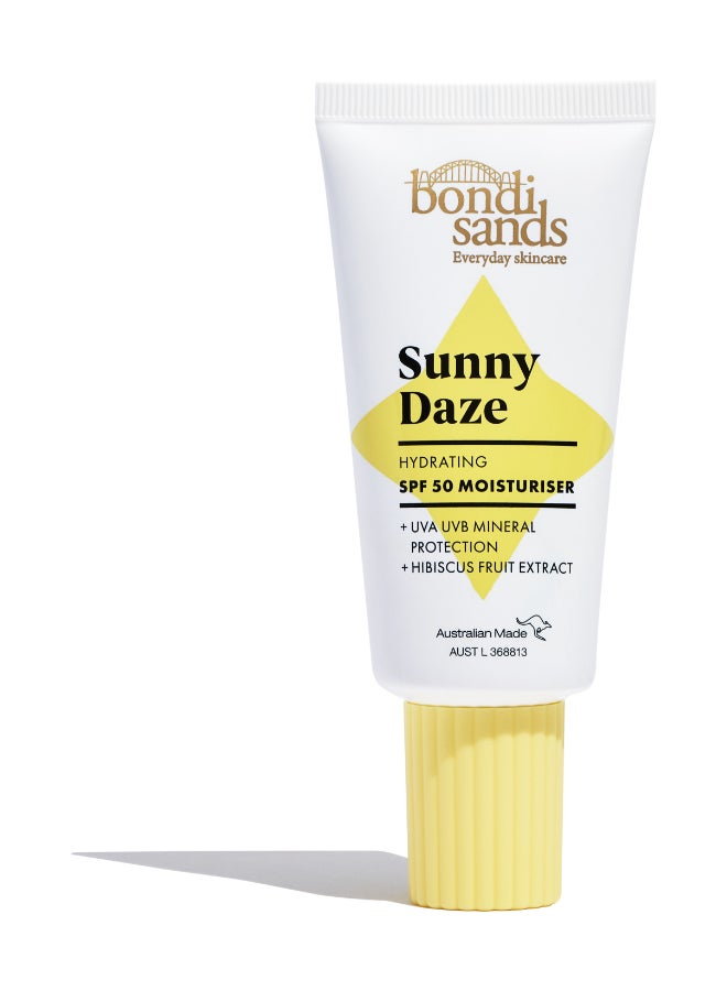 BONDI SANDS مرطب الوجه بوندي ساندز ساني دايز 50 جرام – حماية عالية للبشرة الحساسة للشمس، فيتامين E و SPF 50، درع الزنك لتخفيف حروق الشمس 50 جرام - Image 1