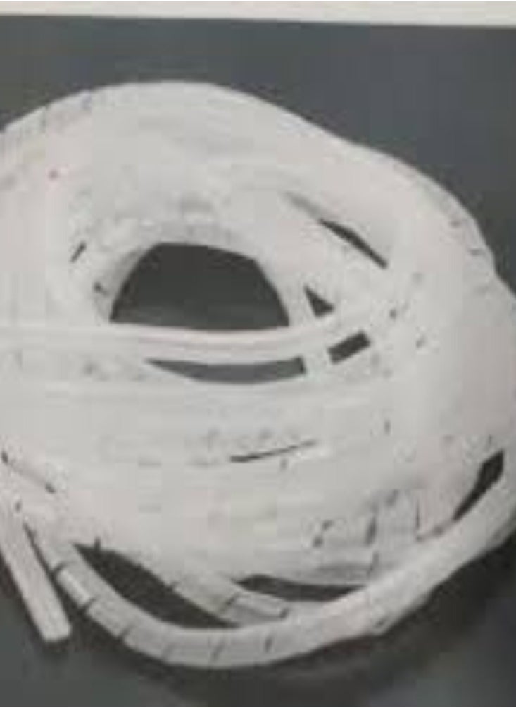 KNP - KNP White Spiral Cable Wrap 30 MM is a versatile and durable solution for organizing and protecting cables and wires. This wrap helps keep cables tidy prevents damage and improves safety by reducing clutter. - Image 1