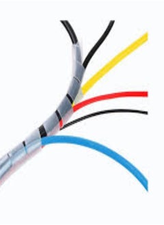 KNP KNP White Spiral Cable Wrap 30 MM is a versatile and durable solution for organizing and protecting cables and wires. This wrap helps keep cables tidy prevents damage and improves safety by reducing clutter.  - Image 2