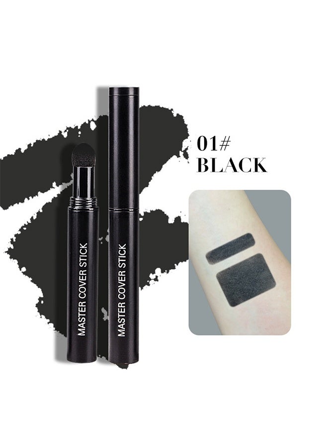 BSIMONE Hairline Shadow Pen Master Cover Stick-Powder Hair Root Touch Up,Hair Filler Volumizing Powder Fill In Receding Hair Lines Bald Spots Wide Parts Forehead Side,Hairline Finishing Stick Sweatproof For Women Men (#01Black) - Image 2