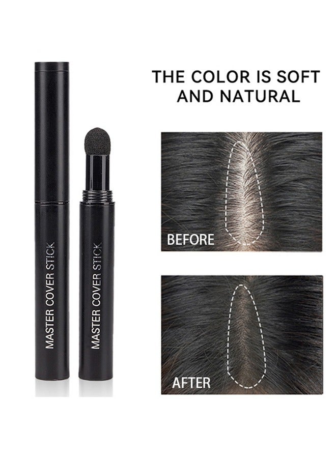 BSIMONE Hairline Shadow Pen Master Cover Stick-Powder Hair Root Touch Up,Hair Filler Volumizing Powder Fill In Receding Hair Lines Bald Spots Wide Parts Forehead Side,Hairline Finishing Stick Sweatproof For Women Men (#01Black) - Image 1