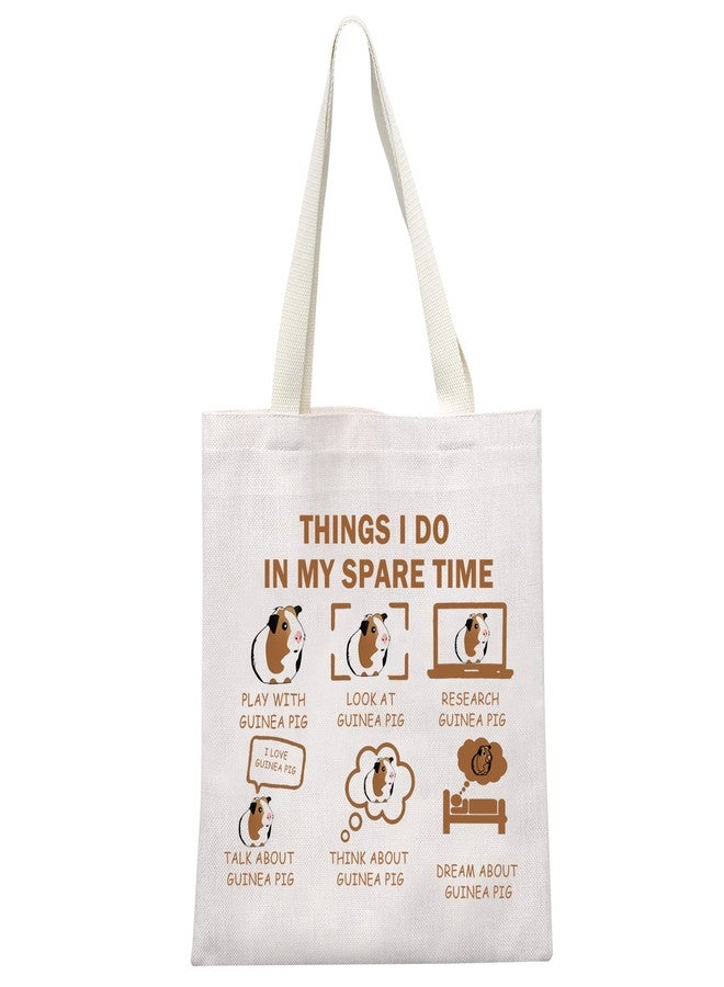 MEIKIUP Guinea Pigs Toiletry Bag Travel Bag Guinea Pig Lover Gift Cavy Owner Gift Things I Do In My Spare Time Tote Bag (SPARE TIME Guinea Pigs) - Image 1