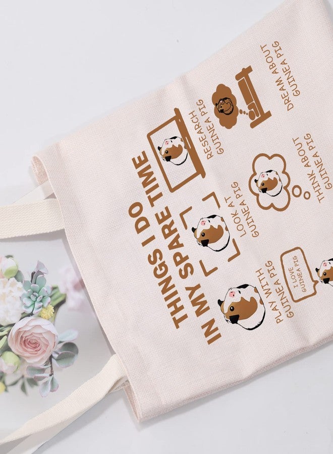 MEIKIUP Guinea Pigs Toiletry Bag Travel Bag Guinea Pig Lover Gift Cavy Owner Gift Things I Do In My Spare Time Tote Bag (SPARE TIME Guinea Pigs) - Image 5