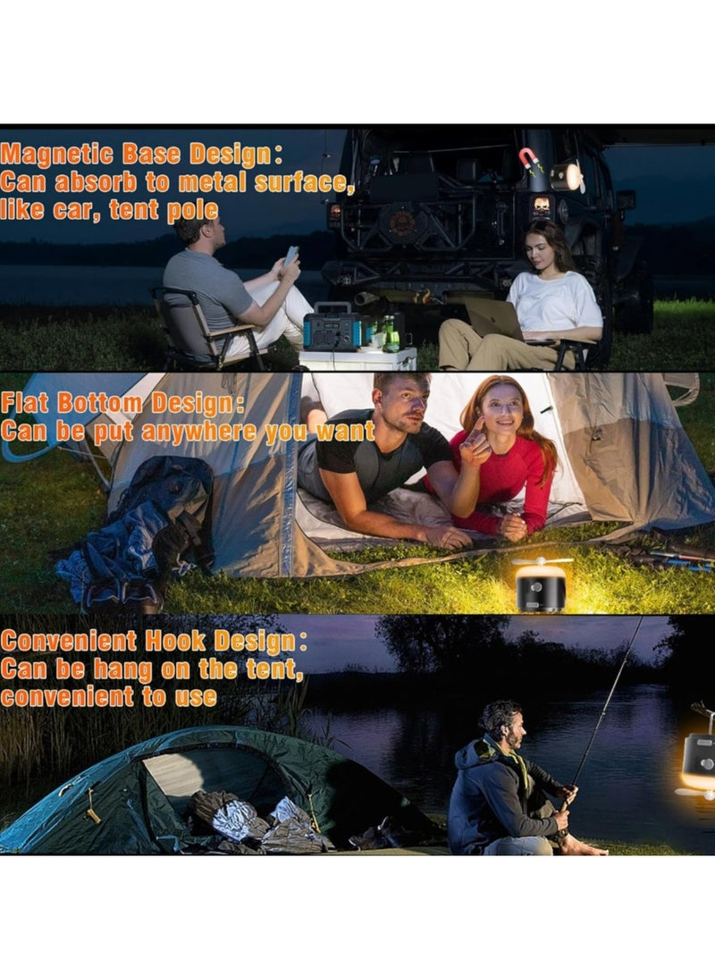 Portable Camping Lantern, 3000mah Rechargeable LED Camping Lantern, 4-in-1 Camping Tent Light with Lighting, Fan, Spray, USB Rechargeable for Power Outages, Camping - Image 4