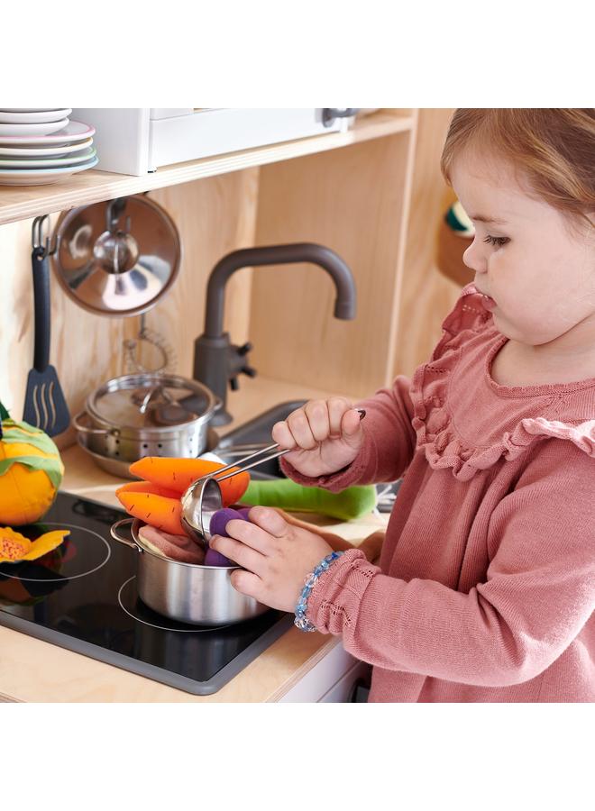 erorex 5-piece toy cookware set, stainless steel colour - Image 4