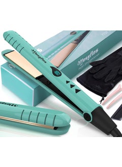 Hair Straightener Portable 2in1 Flat Iron Hair Straightener and Curler Professional Flat Iron Curling Iron in One All Hairstyles15s Fast Heating Adjustable Temp Gift for Girls Women