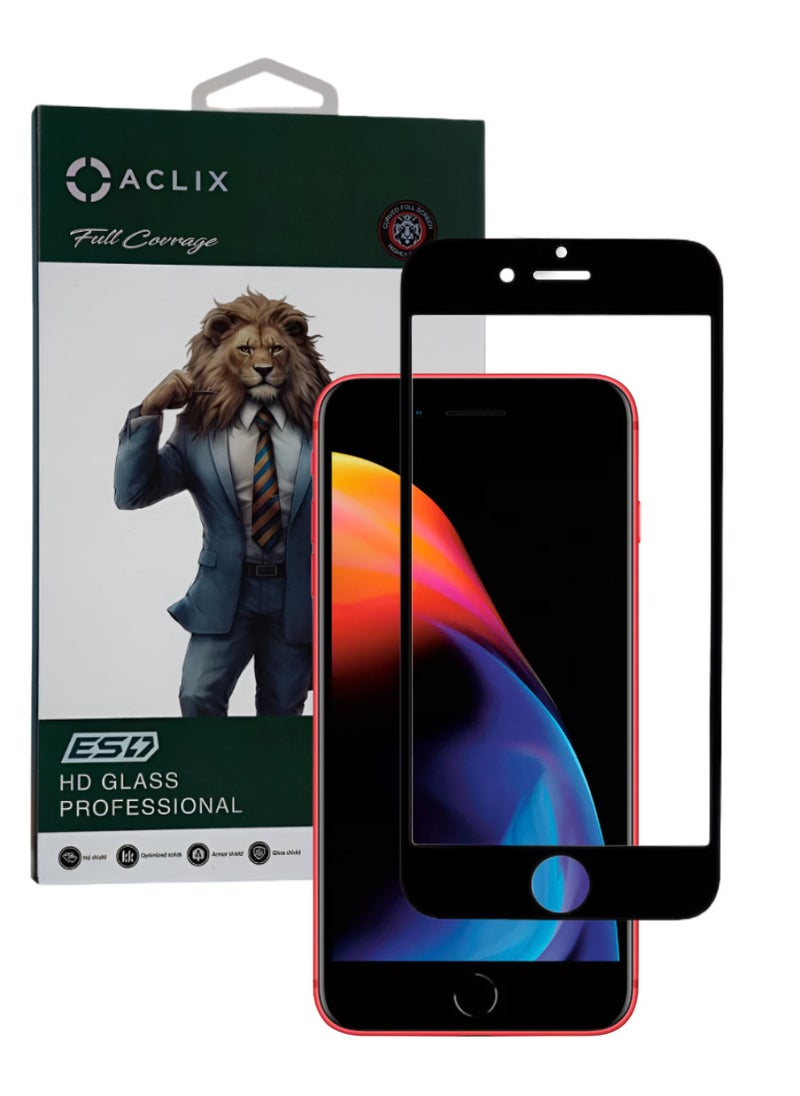 ACLIX Antistatic ESD Dustproof Premium Quality High Definition Anti-Spy Privacy Tempered Glass Screen Protector Designed For  iPhone 8 Plus - Image 1
