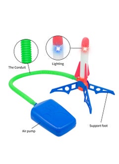 Generic Kid Air Rocket Foot Pump Launcher Outdoor Air Pressing Pedal Luminous Rocket Toy Launcher Play Set Sports Games Toy For Children  - Image 4