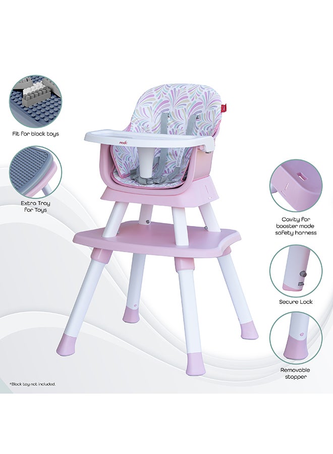 Moon 6-In-1 Baby High Chair - Pink - Image 4