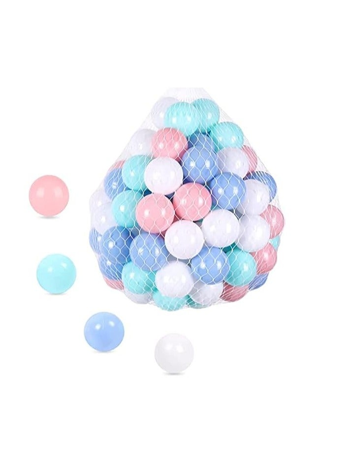 LIXADA 50-Piece Soft Ocean Pit Toy Balls Play Set Multicolored For Babies Kids Children Soft Plastic Birthday Parties Events Playground Games Pool  Age Group 1+ Years - Image 2