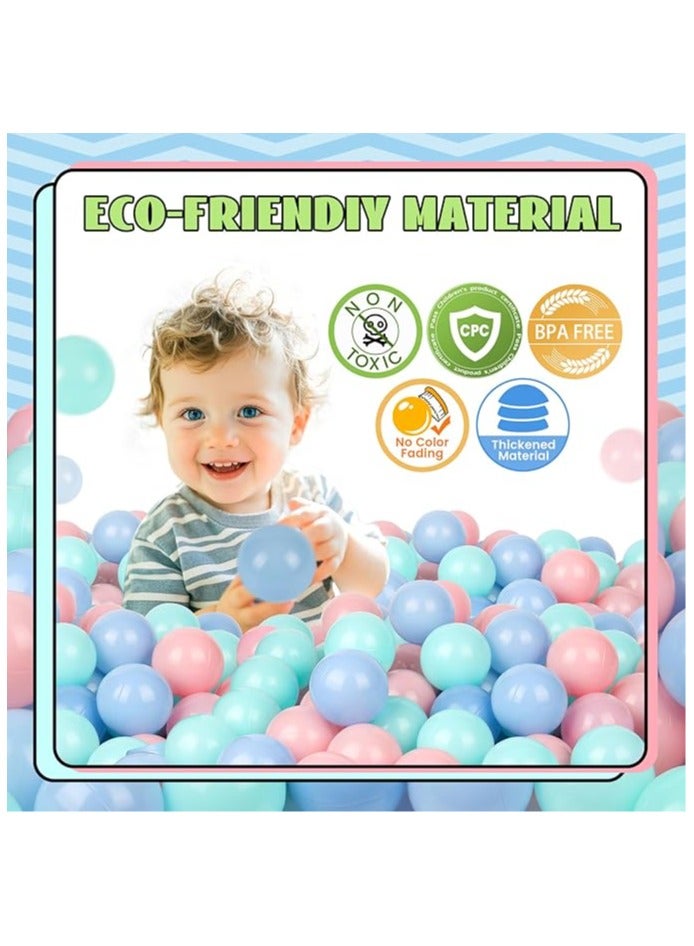 LIXADA 50-Piece Soft Ocean Pit Toy Balls Play Set Multicolored For Babies Kids Children Soft Plastic Birthday Parties Events Playground Games Pool  Age Group 1+ Years - Image 5