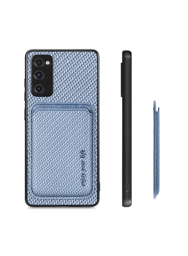 اس-توب جراب لهاتف Samsung Galaxy S21 FE 5G مصنوع من ألياف الكربون والجلد مع بطاقة مغناطيسية من Magsafe - Image 2