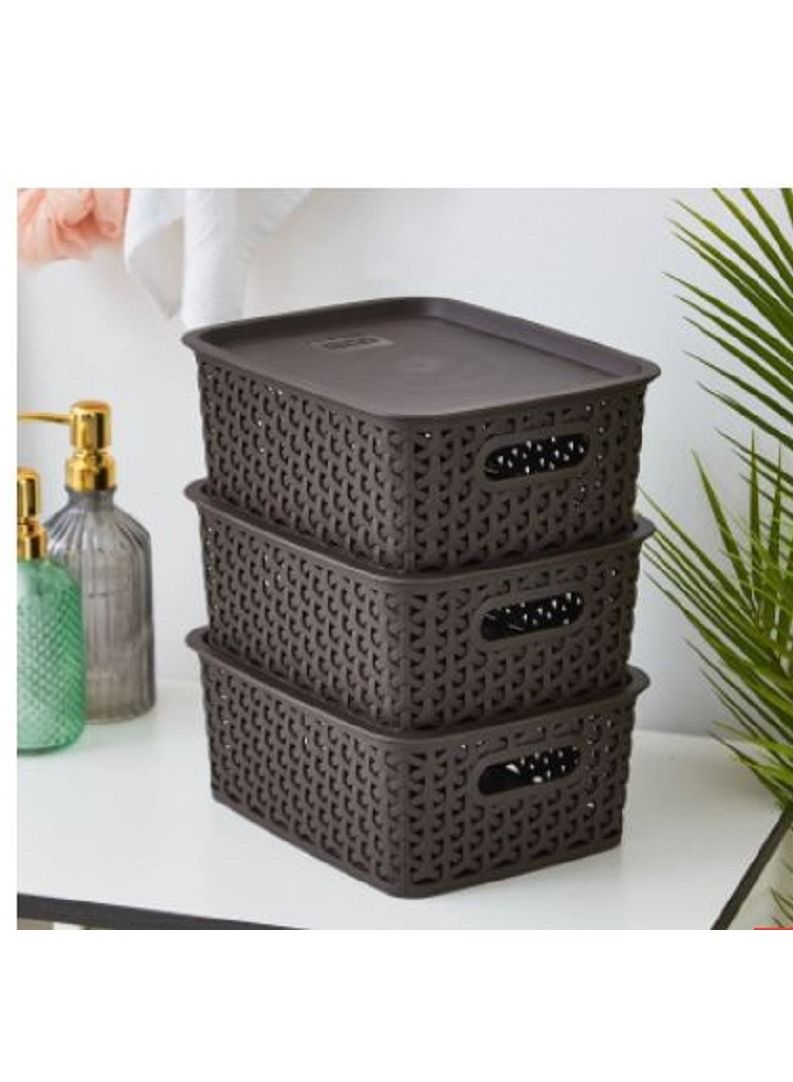 Home Box Spectra 6 Piece Basket with Lids - Image 1