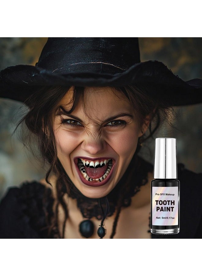Wismee - Black Tooth Paint, Professional Black Out Teeth Makeup, Perfect For Cosplay, Halloween Makeup, Theater, And Special Effects - Image 1