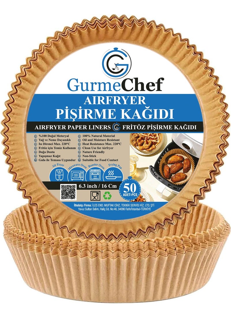 Gurme Chef - ورق خبز لقلاية الهواء، درجة غذائية، عالية الجودة، 100 علبة، 16×4.5 سم - Image 1