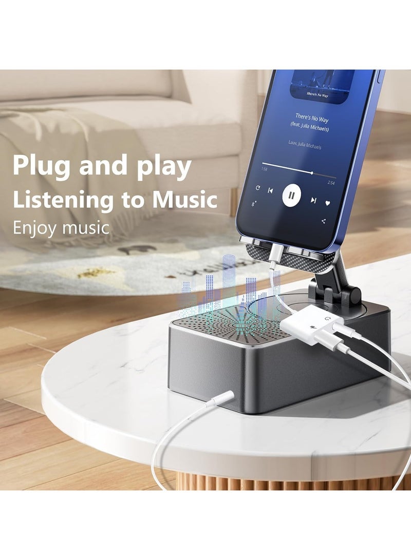 JAJEEK USB C to 3.5mm Headphone Jack and Charger Adapter,2-in-1 Audio & Fast Charging Splitter for Apple iPhone 17/16/15/Pro/Pro Max, iPad,Samsung, Pixel&More- 2Pack - Image 4