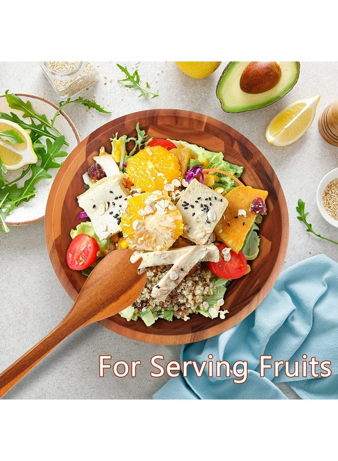 AIDEA Acacia Wood Serving Bowl for Fruits or Salads, 11" Diameter x 4.5" Height, Wooden Single Salad Bowl - Image 3