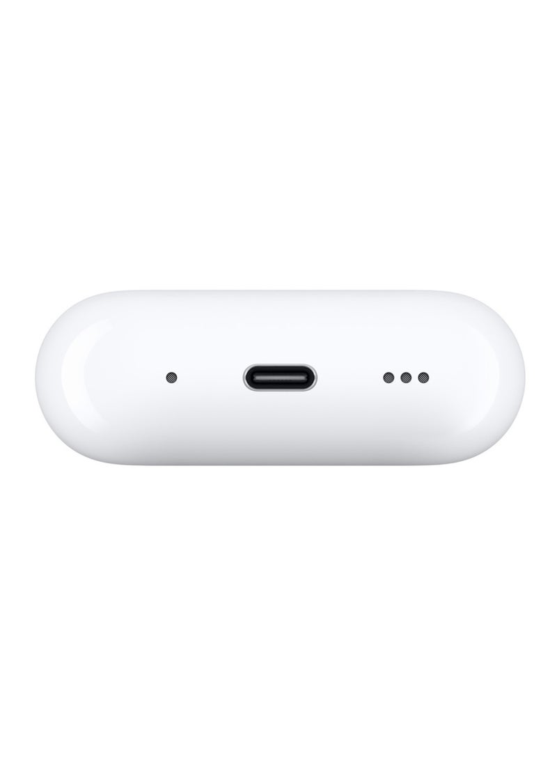 Apple AirPods Pro 2 Wireless Earbuds, Bluetooth Headphones, Active Noise Cancellation, Hearing Aid Feature, Transparency, Personalized Spatial Audio, High-Fidelity Sound, H2 Chip, USB-C Charging White - Image 4