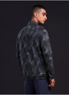 Technosport Men Printed Mock Neck Slim Fit Jacket with TS FLEXI  - Image 3
