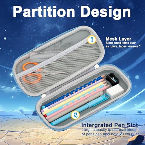Xpandio 3D Space Pencil Pouch for Boys - Multipurpose Zipper Pencil Pouch, Pencil Box for Child, Pencil Case for Children, Return Gifts for Child, Pencil Case for School Boys and Girls (Space Travel) - Image 2