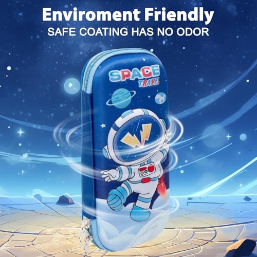 Xpandio 3D Space Pencil Pouch for Boys - Multipurpose Zipper Pencil Pouch, Pencil Box for Child, Pencil Case for Children, Return Gifts for Child, Pencil Case for School Boys and Girls (Space Travel) - Image 5