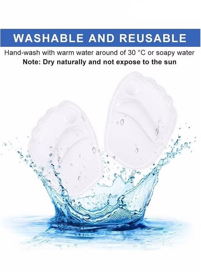 Happy D 6 PCS Gel Insole for High Heels, Self-Stick Ball of Foot Pad for Women, Shock Absorption Heels Insoles for Pain Relief, Anti-Slip Forefoot Cushions, One Size Fits All - Image 5
