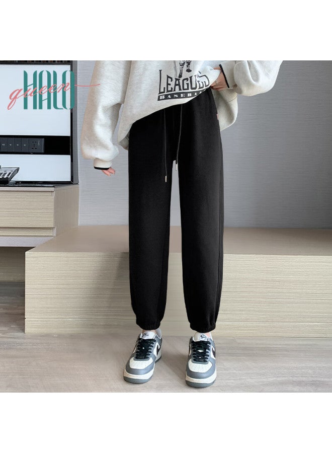 HALOQUEEN Halo Queen Women's Fleece Lined Casual Slim Fit Thickened Jogger Pants Lamb Wool Warm Sweatpants H13jk3756 - Image 3