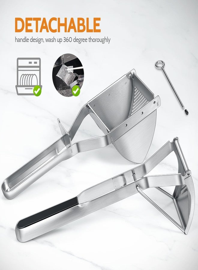 Sopito Potato Ricer, Sopito Stainless Steel Potato Masher for Commercial and Home Use Orange - Image 5