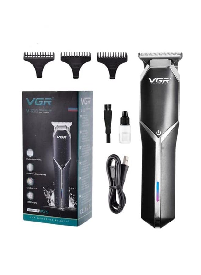 في جي آر ماكينة تشذيب الشعر وتدريجه V-930 الاحترافية قابلة للشحن وبإضاءة LED متعدد الألوان - Image 1