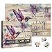 Larkipuzz Religious Hummingbird Puzzles for Adults 1000 Pieces Bird Flower Christian Bible Jesus Jigsaw Puzzle Inspirational Scripture Catholic Floral Puzzle - Image 2