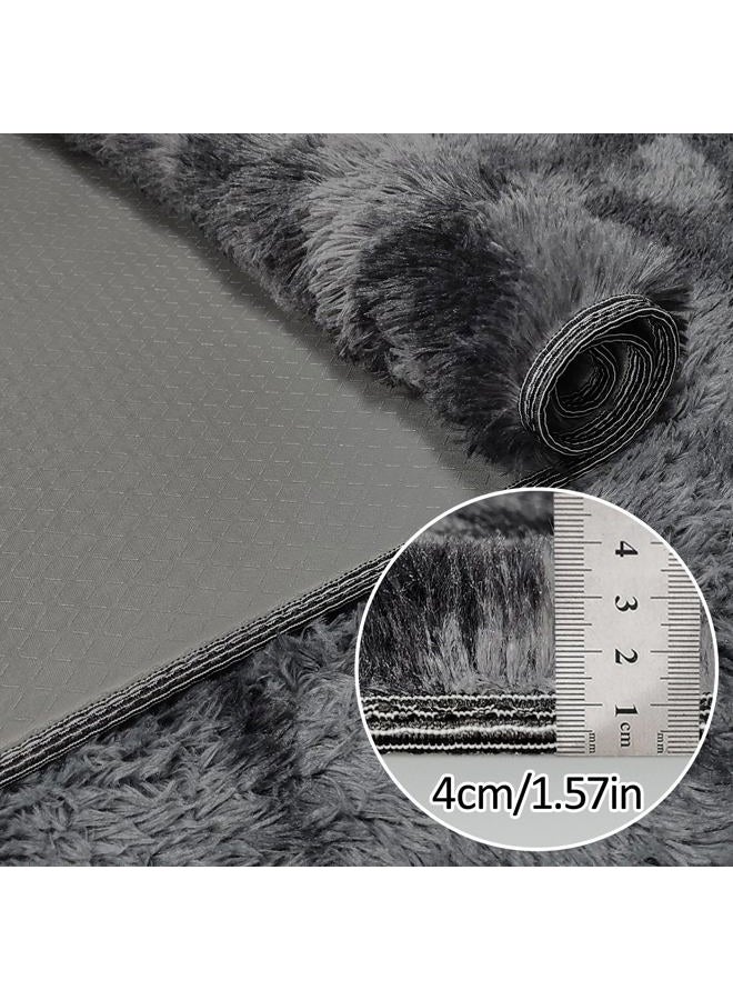 JiaoBaba Black Grey Tie-Dyed Rug for Living Room 6x9 Fluffy Area Rug Mat Bedside Throw Rug for Bedroom Kids Room Boys Teens Nursery Baby Dorm Office Home Decor Aesthetic Carpets - Image 5