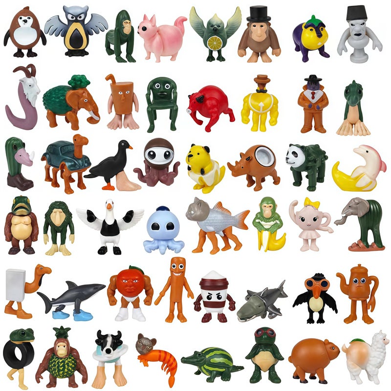 Mushplushies دمى موشبلوشي 48 قطعة إيطالية دماغ مسروق ألعاب دماغ مسروق 18 ترالاليرو ترالا شخصية أكشن تونغ تونغ تونغ دمية سحور زينة عيد ميلاد للأطفال هدايا حفلات - Image 3