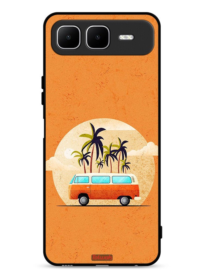 Tolwak Infinix Smart 10 Plus Protective Case Cover Bus Art