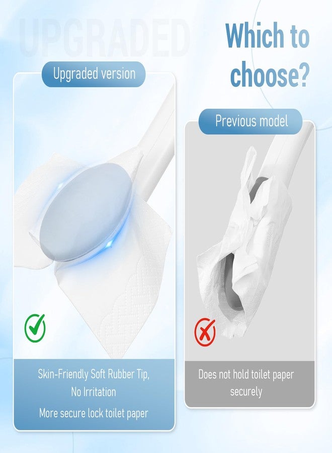JFMkaer Toilet Aid - Newly Upgraded Firmly Clamp the Toilet Paper/Wipes, Personal Bottom Wiping Tool, Bathroom Mobility Aid for Disabled/Elderly/Surgery Recovery, 16.5" (1 pcs) - Image 4